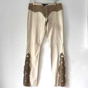 Vintage Ralph Lauren Chap Creme Jeans SZ 27
